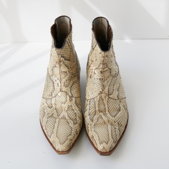 80s - SUSAN BENNIS - WARREN EDWARDS - Boots - Men\'s - 9.5 - Python main image 5